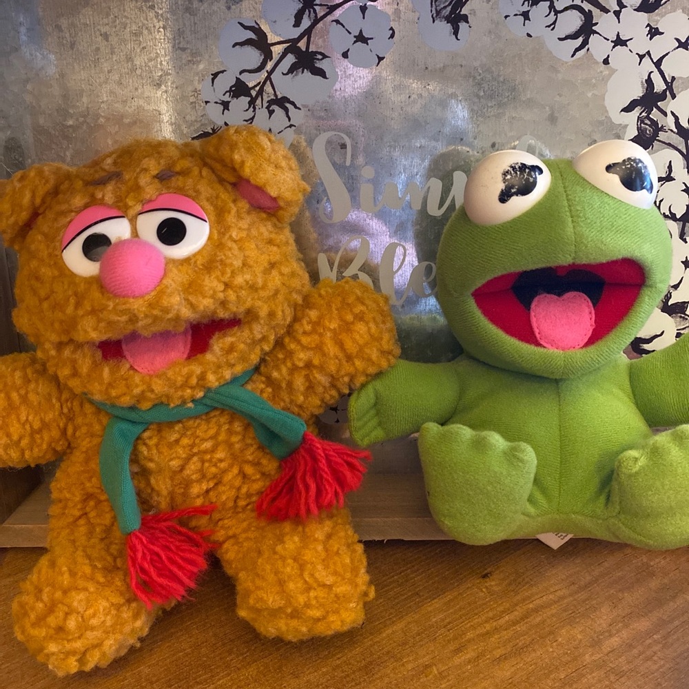 McDonalds 1987 Muppets Baby Kermit & Fozzie Bear